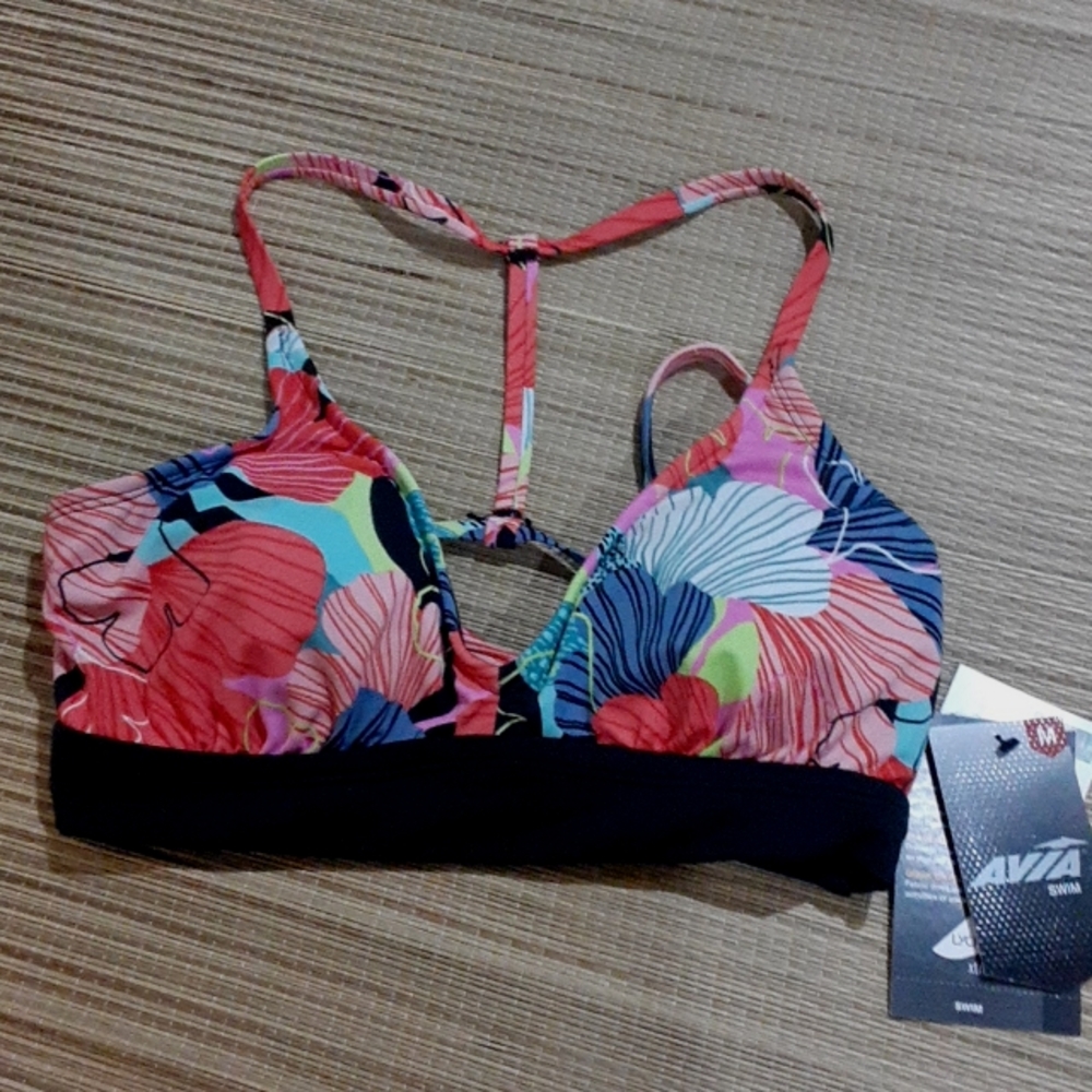 Avia Swim LycraXtraLife Top#NewwithTags Size Medium#CoralReefDesign